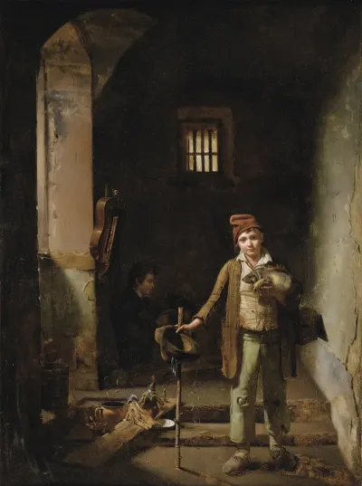 La Chambre A Coucher Des Petits Savoyards Ou Les Petits Montreurs De Marmotte