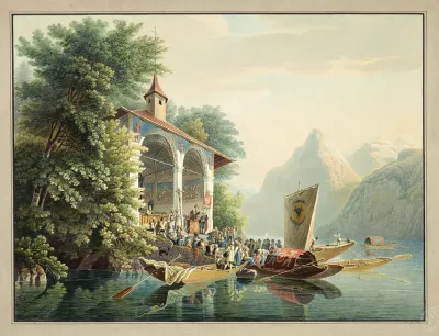 La Chapelle De Guillaume Tell Sur Le Lac Des Quatre Cantons