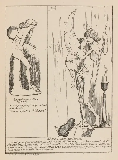 La Cigale Oedipe Et Le Sphinx