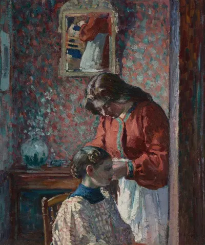 La Coiffure Mme Lebasque Coiffant Sa Fille