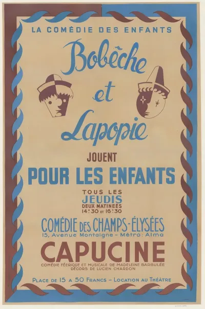 La Comedie Des Enfants Bobeche Et Lapopie Jouent Pour Les Enfants