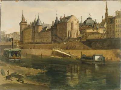 La Conciergerie Pendant Les Travaux De Reconstruction Du Palais De Justice