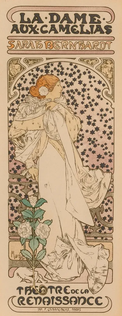 La Dame Aux Camelias From Les Maitres De Laffiche