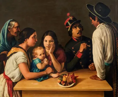 La Familia Mexicana La Pensativa Or Tipos Populares