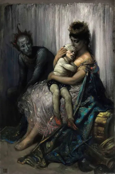 La Famille Du Saltimbanque Lenfant Blesse
