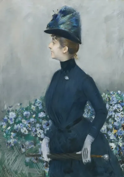 La Femme Aux Fleurs Portrait Of Mathilde See
