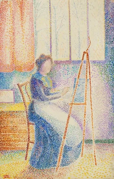 La Femme De Lartiste A Son Chevalet