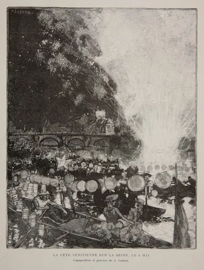 La Fete Venitienne Sur La Seine