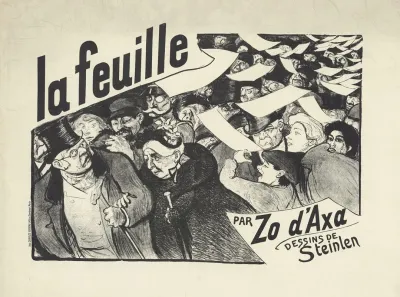 La Feuille En Vente Partout Par Zo Daxa Dessins De Steinlen