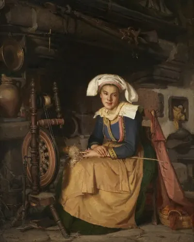La Fileuse Bretonne The Spinner