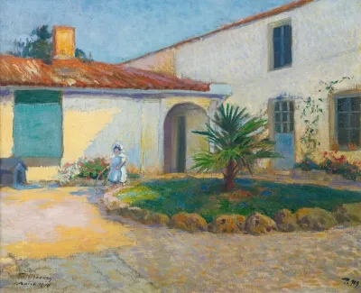 La Fille De Lartiste Dans La Jardin A Taillebourg