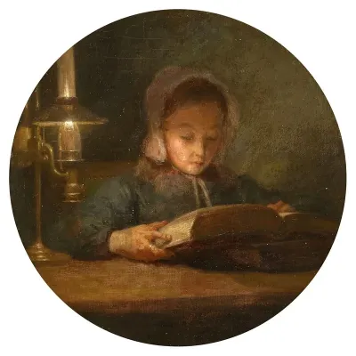 La Fille De Lartiste Lisant