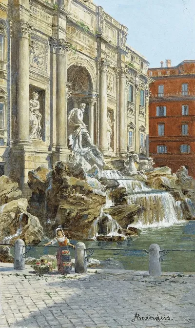 La Fontaine De Trevi A Rome