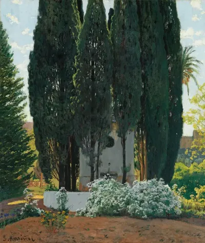 La Fuente De Los Cipreses The Cypress Fountain