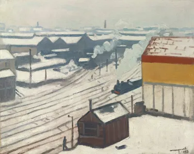 La Gare Montparnasse Sous La Neige