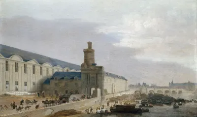 La Grande Galerie Du Louvre Avec La Porte Neuve Et La Tour De Bois 2