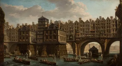 La Joute Des Mariniers Entre Le Pont Notre Dame Et Le Pont Au Change