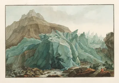 La Lutschinen Sortant Du Glacier Inferieur Du Grindelwald