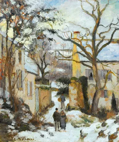 La Maison Rondest Sous La Neige Pontoise Or Chemin De Lhermitage Pontoise Sous La Neige