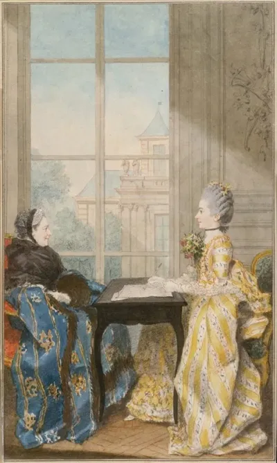 La Marquise Du Moutier Et Sa Fille