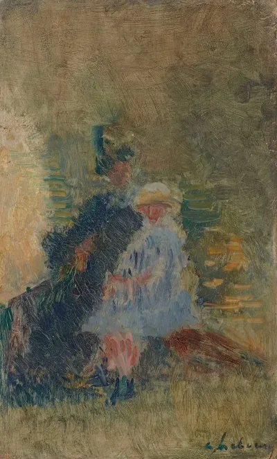 La Mere Et Lenfant Sur Un Banc