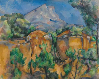 La Montagne Sainte Victoire Vue De La Carriere Bibemus