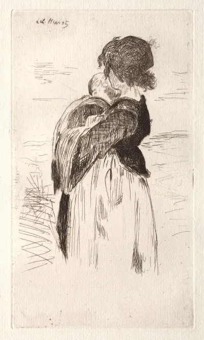 La Petite Fille Tenant Un Bebe