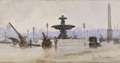 La Place De La Concorde Pendant La Grande Guerre