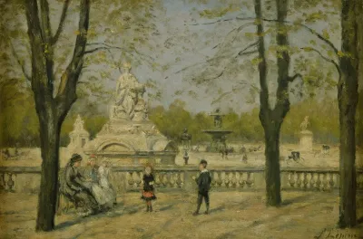 La Place De La Concorde Vue De La Terrasse Des Tuileries