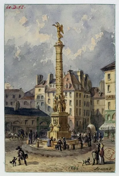 La Place Du Chatelet Et La Fontaine Des Palmiers