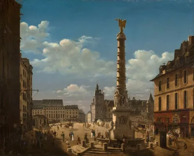 La Place Et La Fontaine Du Chatelet