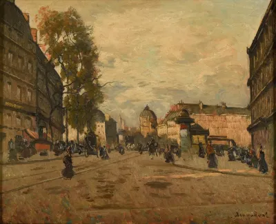 La Place Saint Michel A Paris