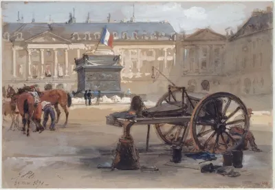 La Place Vendome Apres Le Renversement De La Colonne