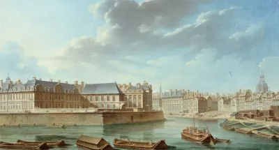 La Pointe Orientale De Lile Saint Louis Avec Lhotel De Bretonvilliers Et Lhotel Lambert