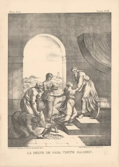 La Reine De Saba Visite Salomon