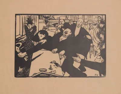 La Rixe Ou La Scene Au Cafe