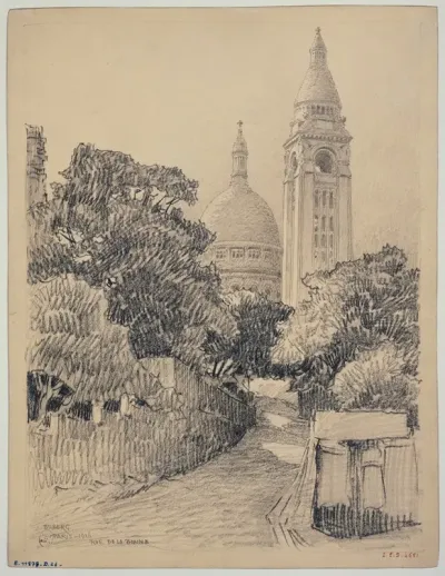 La Rue De La Bonne A Montmartre