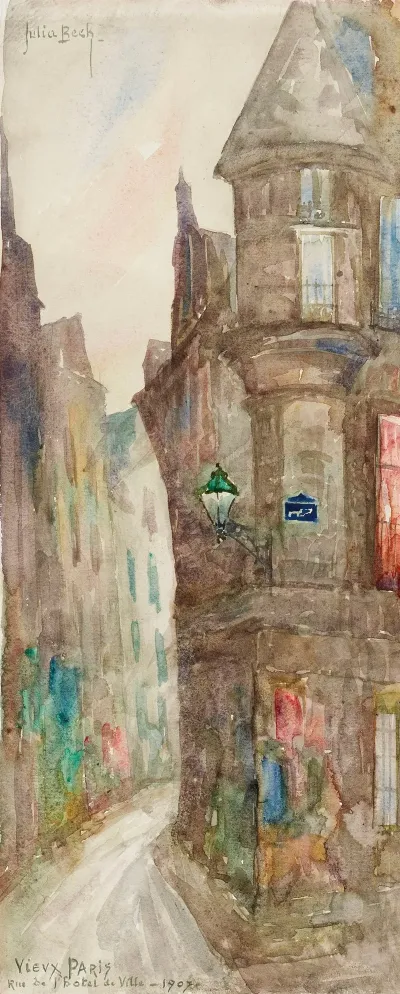 La Rue De Lhotel De Ville En 1907