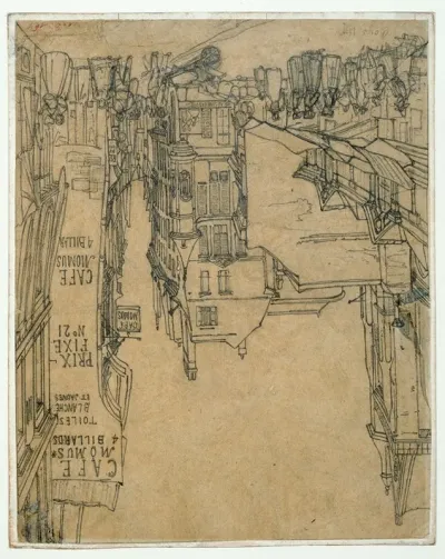 La Rue Des Pretres Saint Germain Lauxerrois Et Le Cafe Momus