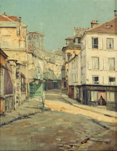 La Rue Norvins A Montmartre