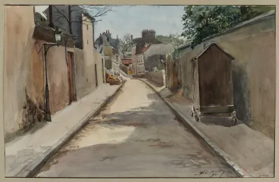 La Rue Olivier De Serres Prise De La Rue Marmontel A La Rue De La Convention Et Rue Domsbale 3e Troncon Vaugirard