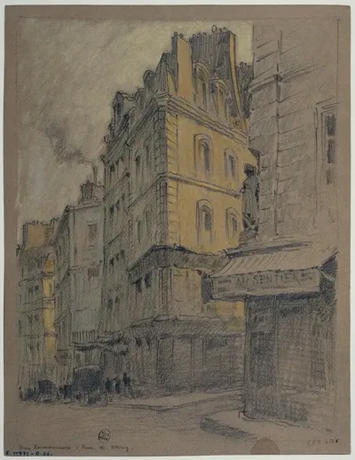 La Rue Poissonniere Et La Rue De Clery