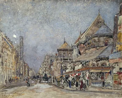 La Rue Reaumur Et Le Chevet De Leglise Saint Martin Des Champs