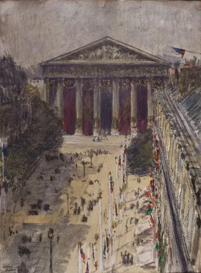 La Rue Royale Le Jour De La Fete De La Victoire