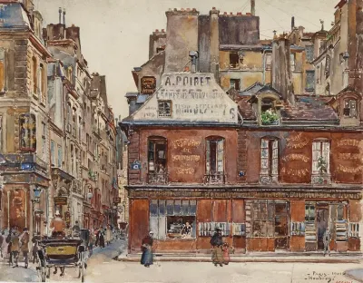 La Rue Sauval Vue De La Rue Saint Honore En 1901 1er Arrondissement