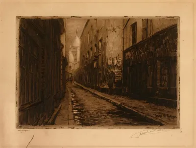 La Rue St Rustique Montmartre