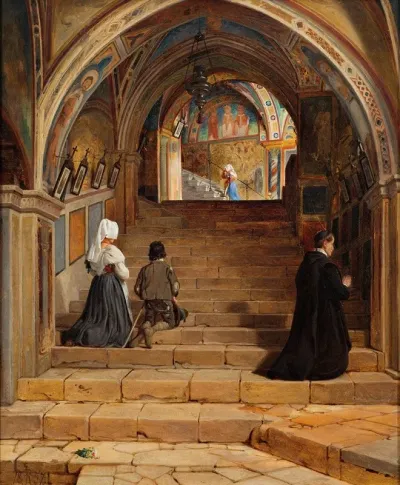 La Scala Santa At The Monastery San Benedetto Near Subiaco