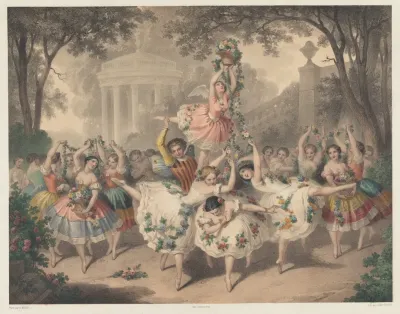 La Scene De Lopera Le Pas Des Roses Ballet 2