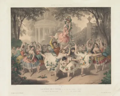 La Scene De Lopera Le Pas Des Roses Ballet