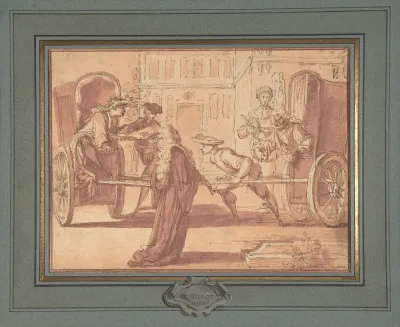 La Scene Des Deux Carrosses